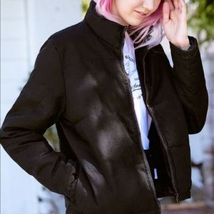 Brandy Melville black bomber jacket